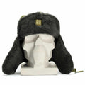 Oryginalny czeski czapkę wojskową kapelusz zimowy Ushanka Grey Olive Hat z odznaką nową
