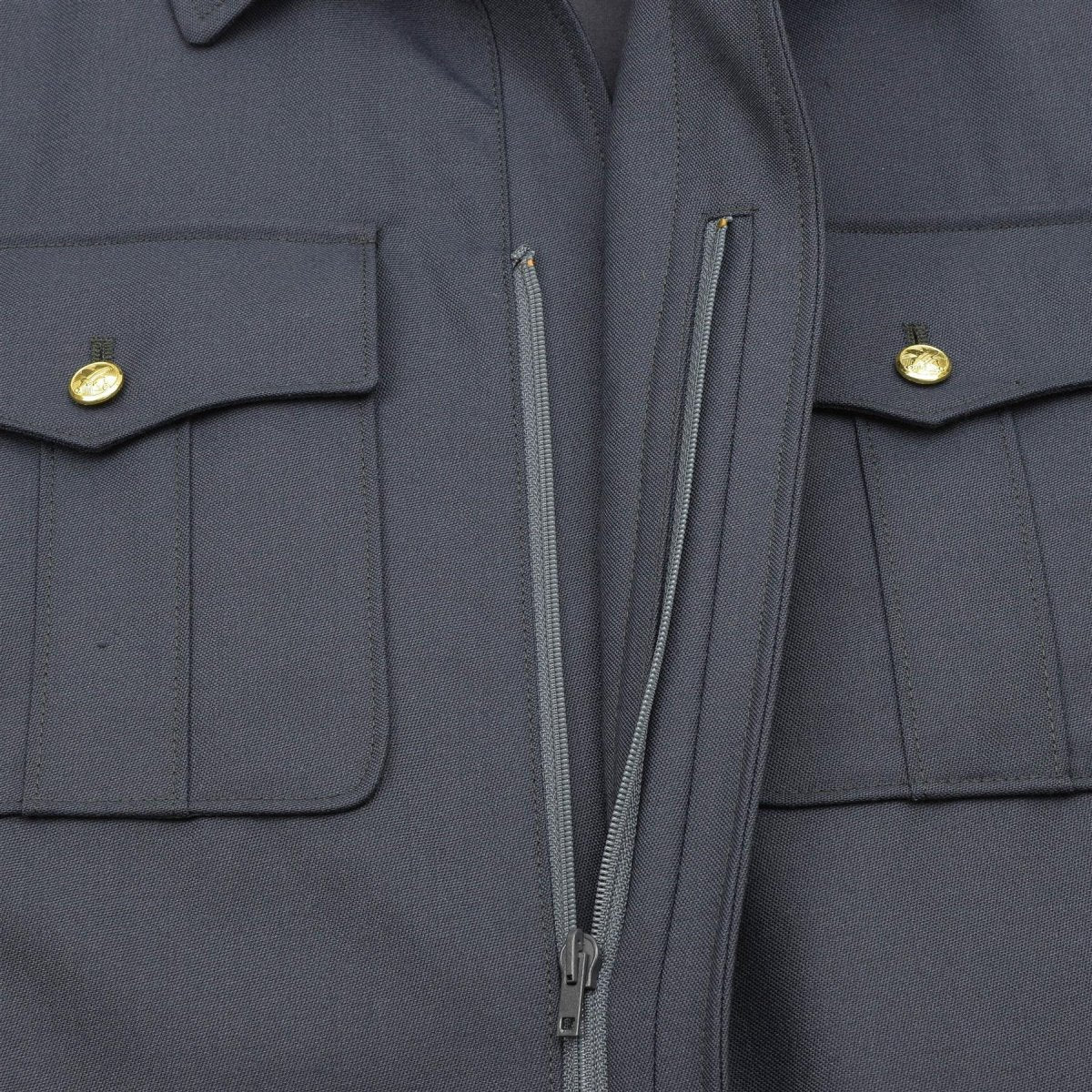 Oryginalna czeska wojskowa błękitna kurtka bluzki złote guziki Casual Army Blouson Nowy