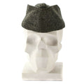 Prawdziwy duński armia wełniana czapka z boju wojskowego Garrison Hat Grey 1950. XX wieku