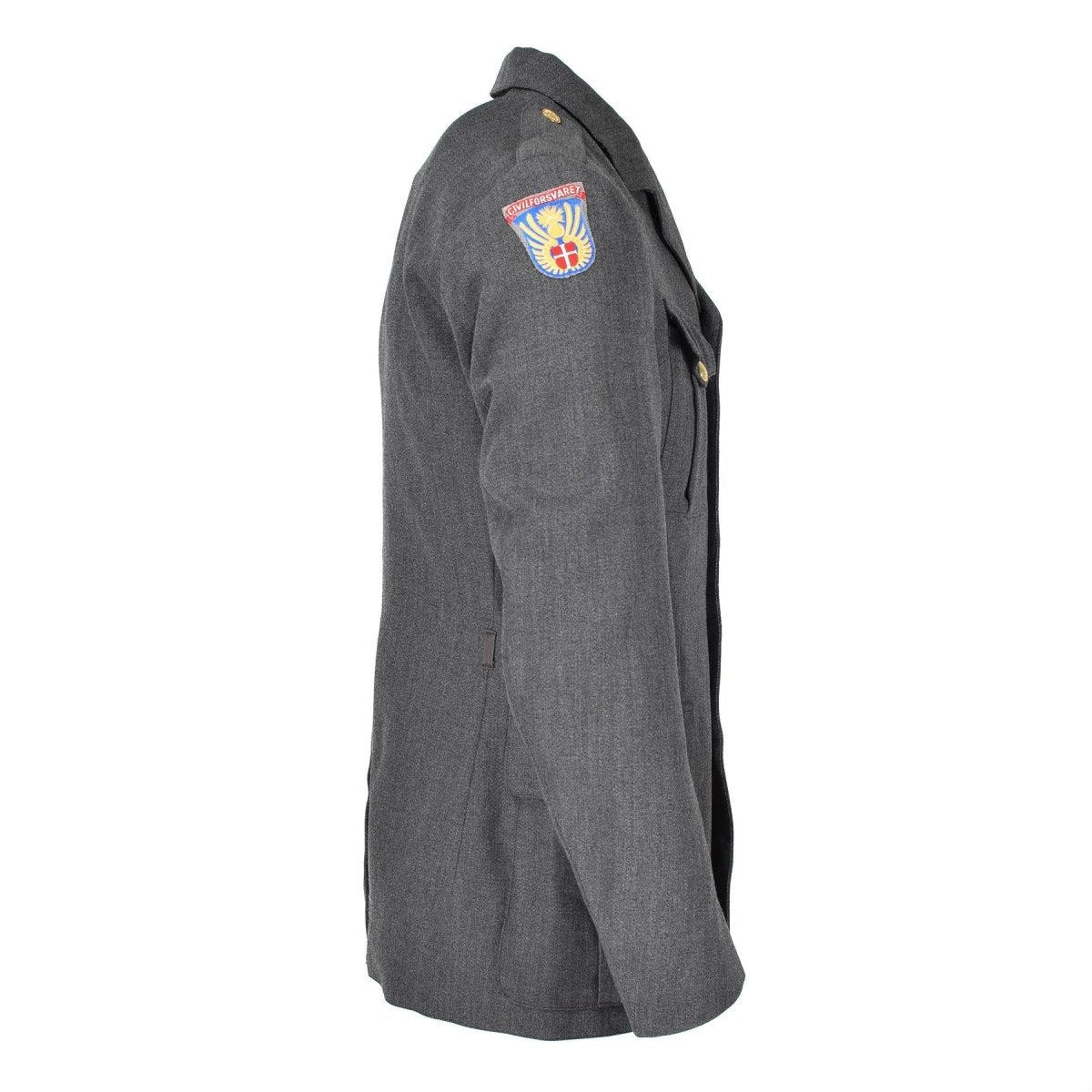 Oryginalny duński mundur kurtki armia szarego nadwyżka wojskowego munduru