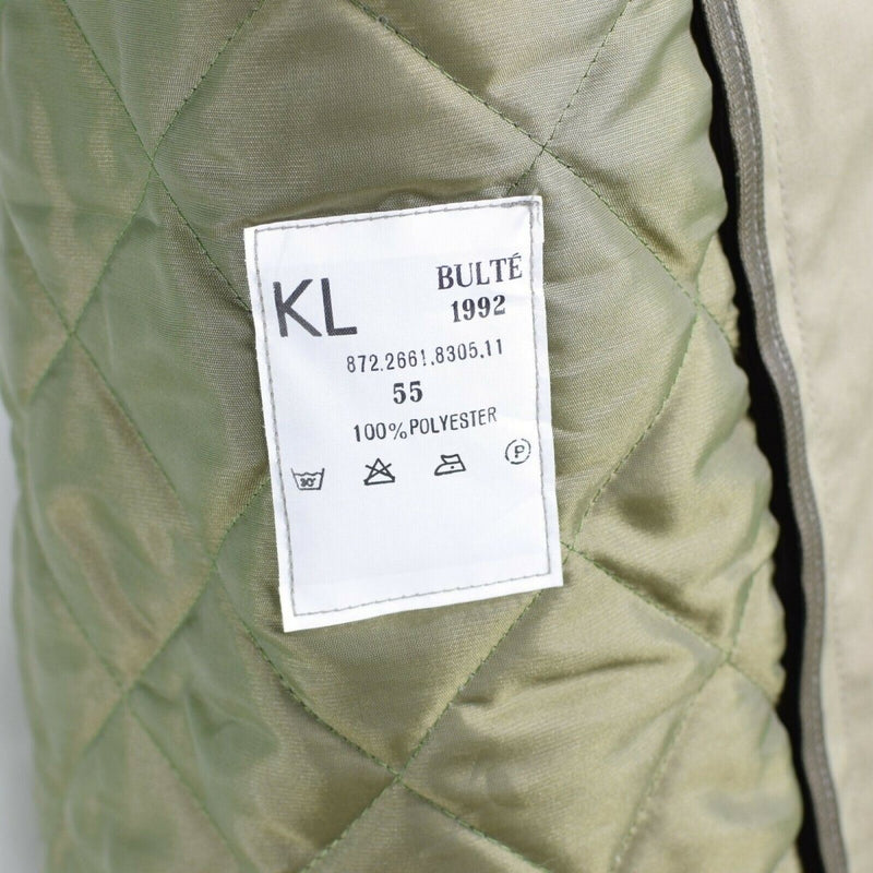 Oryginalny holenderski płaszcz armii Khaki Long Officer Trench z nową podszewką