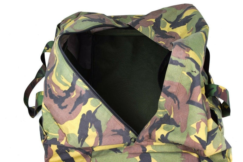 Oryginalny holenderska armia DPM Woodland Weekendowa torba na torba z plecakiem Duffel