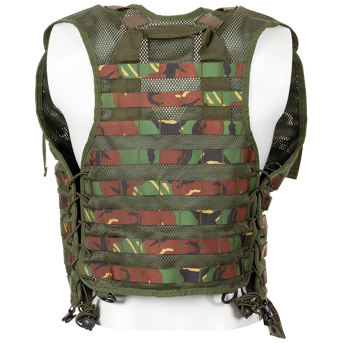 Prawdziwy holenderski kamizelka taktyczna wojskowa 7pcs modułowe torebki Molle DMP Woodland