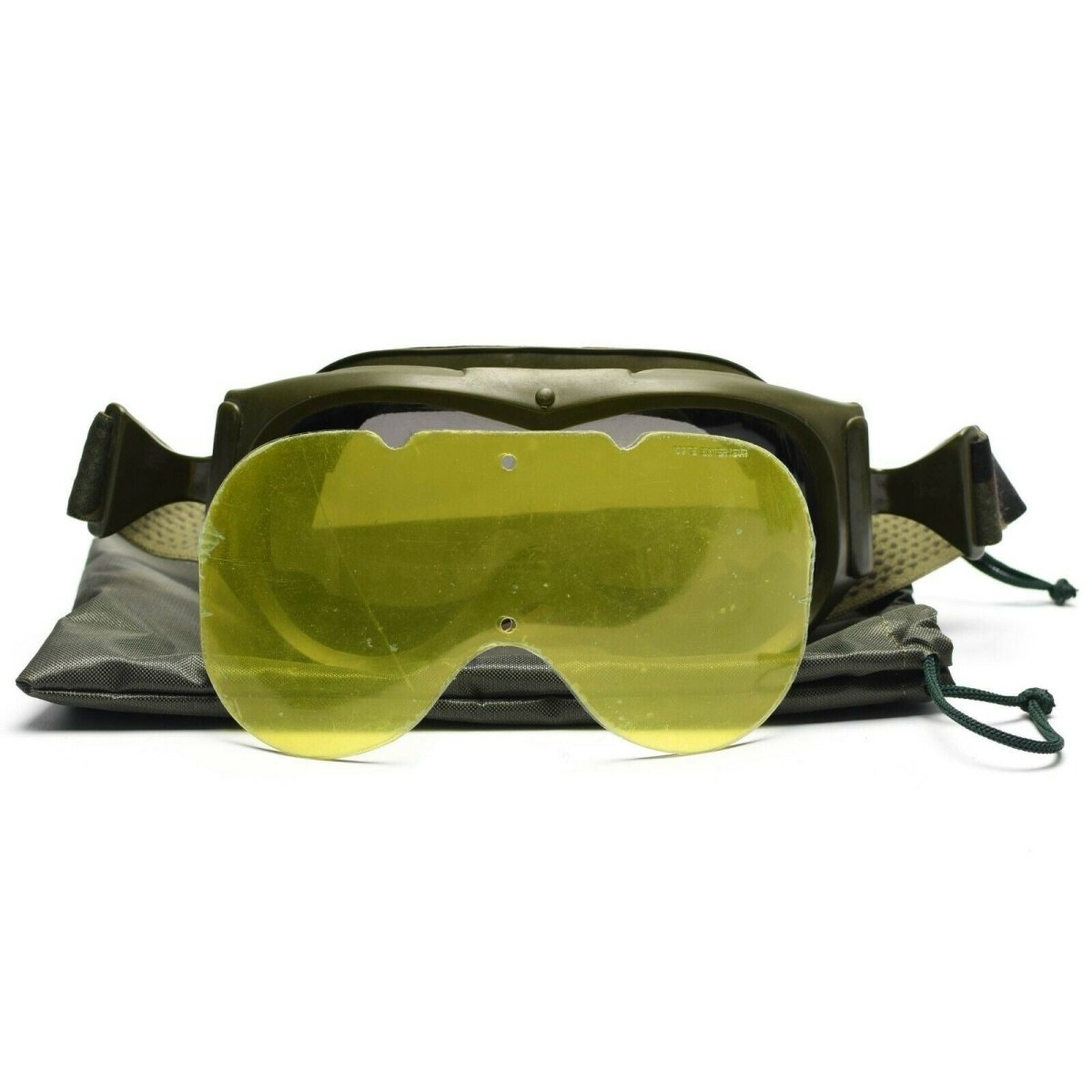 Oryginalny francuska tankowca Goggles Ochrona oka szkło wojskowe Sun Sand Wind