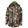 Oryginalny wodoodporna armia armii francuskiej Camo Goretex z kapturem deszczowy parka