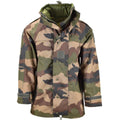 Oryginalny wodoodporna armia armii francuskiej Camo Goretex z kapturem deszczowy parka