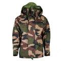 Oryginalny wodoodporna armia armii francuskiej Camo Goretex z kapturem deszczowy parka