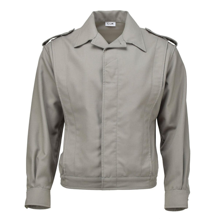 Oryginalna francuska bluza wojskowa ike koszula szara bluza vintage z nadwyżki NOWOŚĆ - GoMilitar