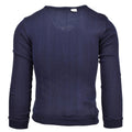 Oryginalny francuska szkoła wojskowa Blue Jersey Army Bluzshirt V-dęp