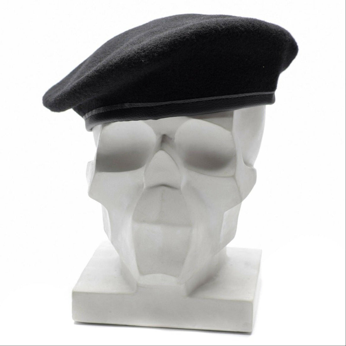Oryginalny armia niemiecka czarna beret czapka wojskowa czapka wełny nowa nowa