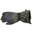 Oryginalna armia niemiecka flecktarn camo zimowe ciepłe rękawiczki bojowe wyłożone wojsko