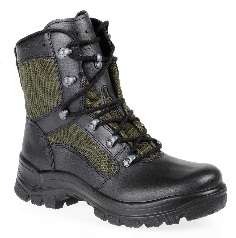 Oryginalne niemieckie buty walki wojskowe skórzane obuwie pola tekstylnego