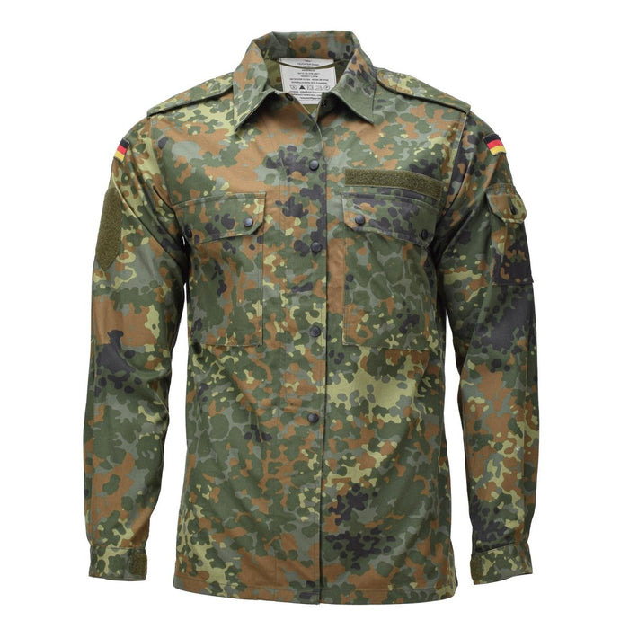 Damska koszula polowa Flecktarn Camo zapinana na zatrzaski