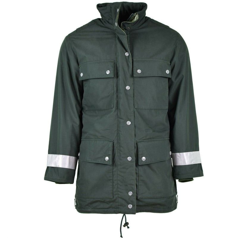 Oryginalna niemiecka kurtka policyjna Goretex Green Waterproof BGS Parkha Border Guard