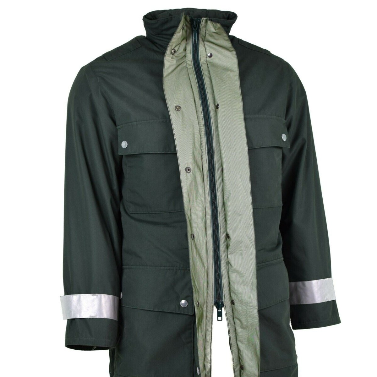 Oryginalna niemiecka kurtka policyjna Goretex Green Waterproof BGS Parkha Border Guard