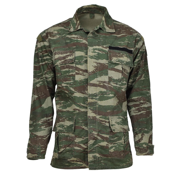Oryginalna grecka kurtka wojskowa Jaszczurka Camo Trwała Ripstop Field Walka