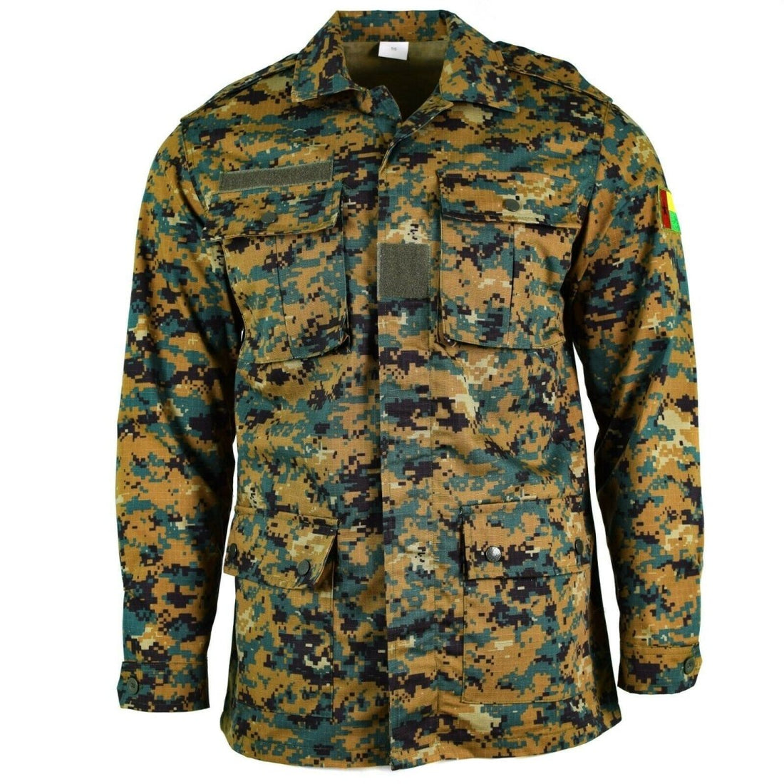 Oryginalna guinee bissau army kurtka RIPSTOP Digital Savana Camo Wojskowe wydanie NOWOŚĆ