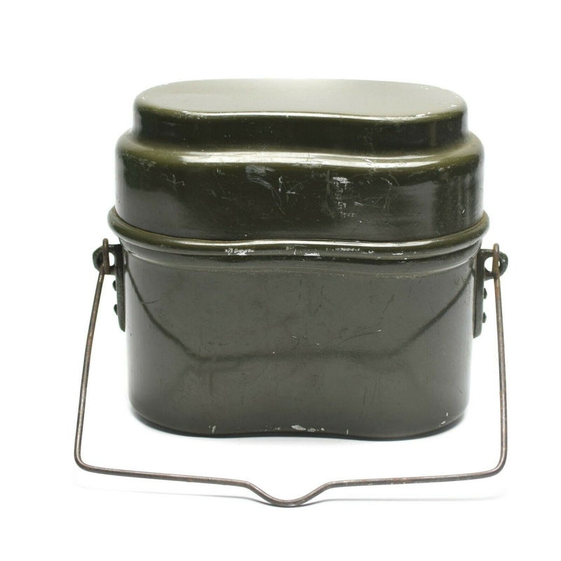 Genuine Hungarian Army mess kit. Aluminium military bowler pot 2pcs set - GoMilitar