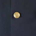 Oryginalny włoska armia marynarki wojennej Black Long Officer Włochy Wool wełna Rayon Nowy