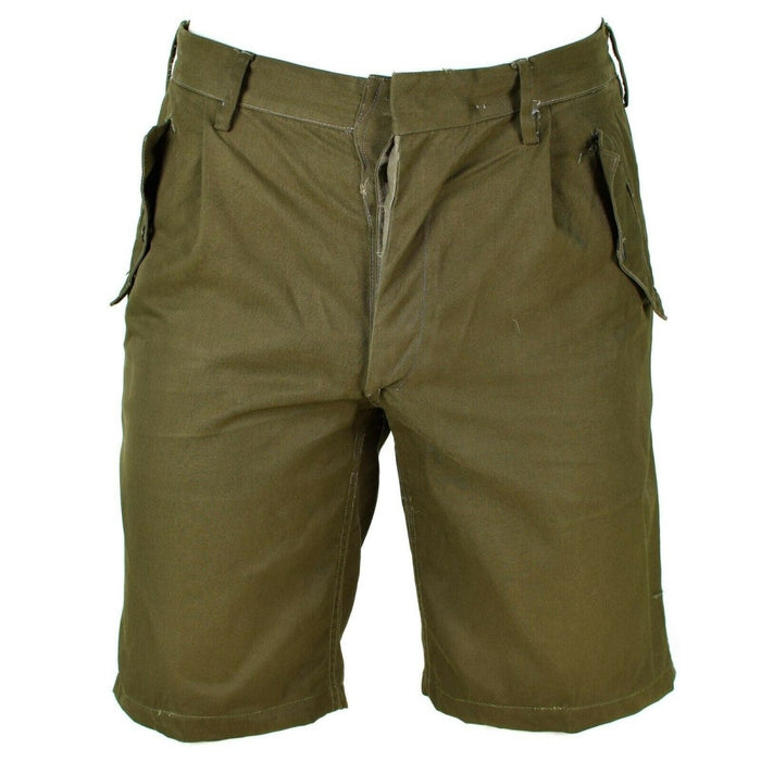 Oryginalne włoskie spodenki wojskowe Khaki Chino Wojskowe bermudy polowe vintage BDU - GoMilitar