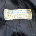 Oryginalny włoska armia wełniana płaszcz Blue wojskowy Air Force Long Coat