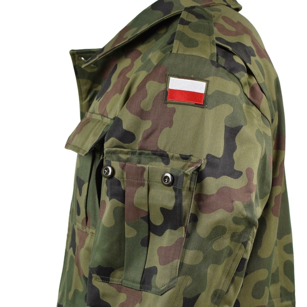 Oryginalny polski armia Parkana Panther Camo Wojska kurtka walka BDU nadwyżka nowa