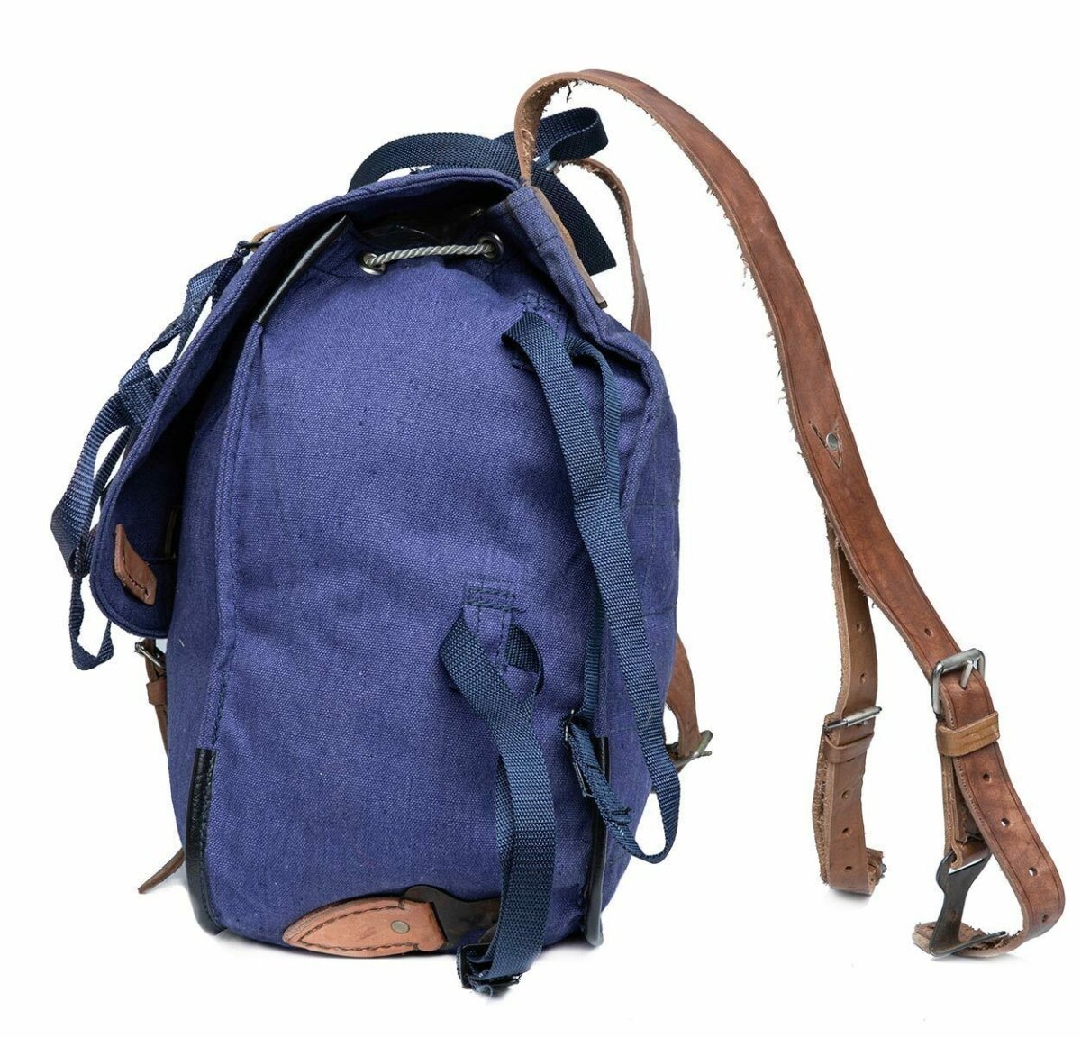 Oryginalna armia rumuńska plecak wojskowy Blue Canvas Haversack Bag Nowa