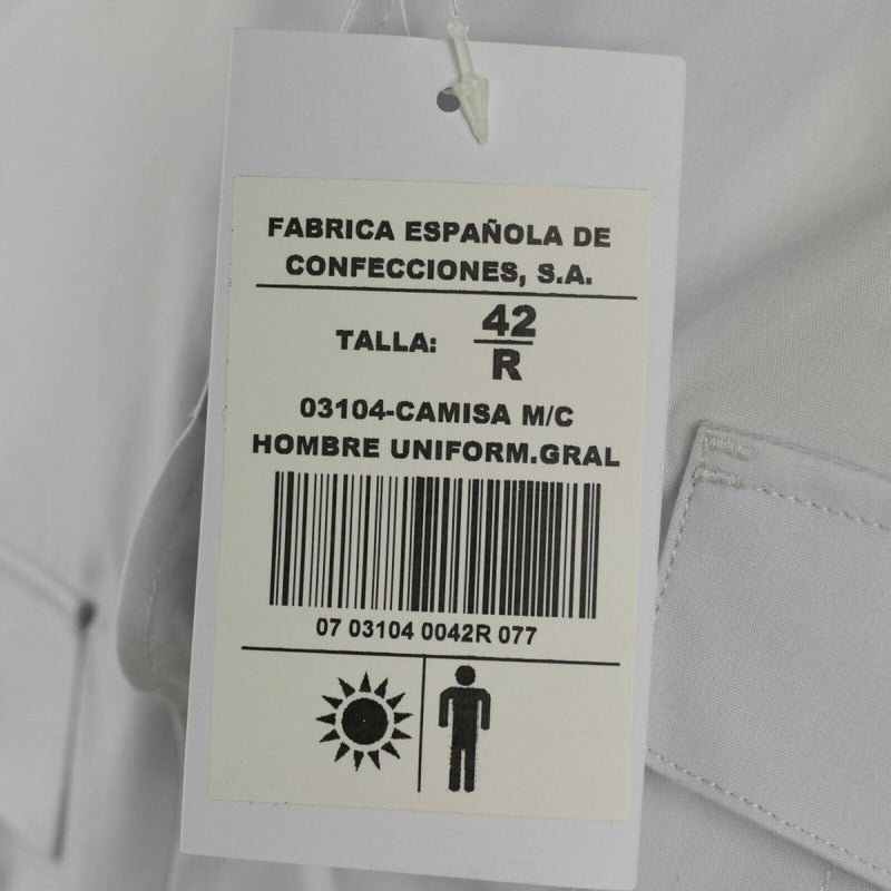 Genuine Spanish Police shirt grey military short sleeves shirts NEW - GoMilitar