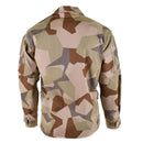 Genuine Swedish army M90 jacket Desert camo field troops lightweight shirt NEW - GoMilitar