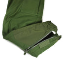 Genuine Swedish military thermal tanker pants in olive green with zipper and reinforced knee panels for cold weather use