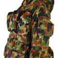 Oryginalna szwajcarska kurtka armii M70 Alpenflage Camo Sniper Combat z kapturem parka