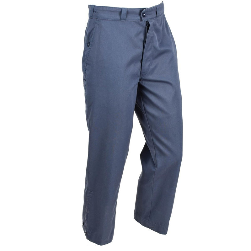 Genuine Swiss Civil Defense Trousers Blue Pants Combat Switzerland Military USED - GoMilitar