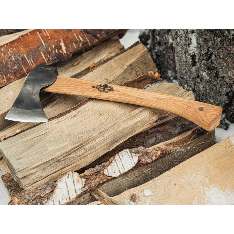 Gransfors 415 Hatchet Bushcraft Wild Ax Stael Stalowa Hickory Hickory Rączka