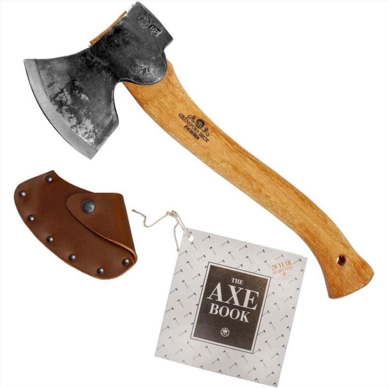Gransfors Bruk Carving Hatchet Hand Forged Woodworking Axe Leather Sheath