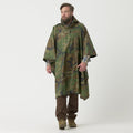 HELIKON-TEX Model armii amerykańskiej Poncho Waterproof Tactical Rain Gear Woodland Camo