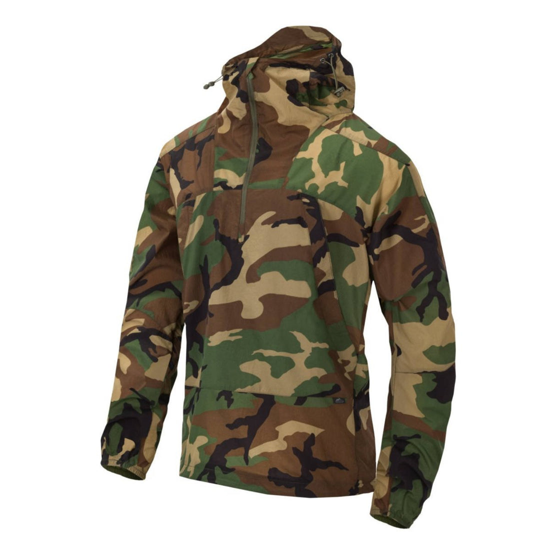 Helikon-Tex WINDRUNNER Anorak Kurtka z regulowanym dolnym kapturem Woodland Camo