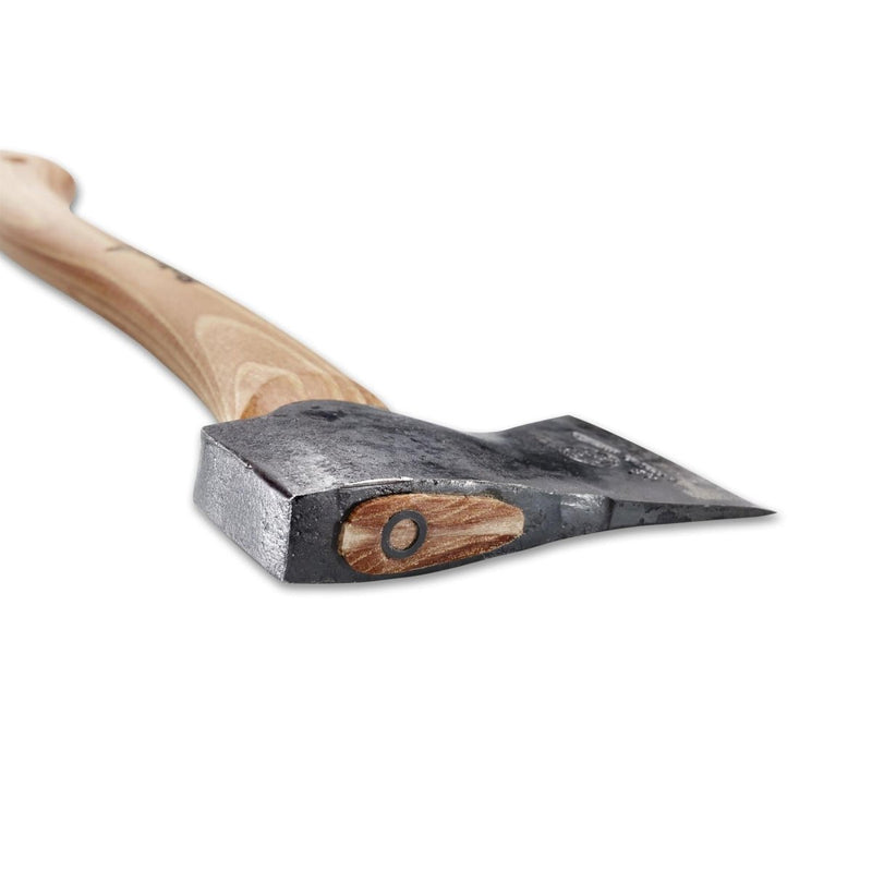 Hultafors Hultan gardening axe with carbon steel blade and ergonomic hickory handle, sharp and durable hatchet.