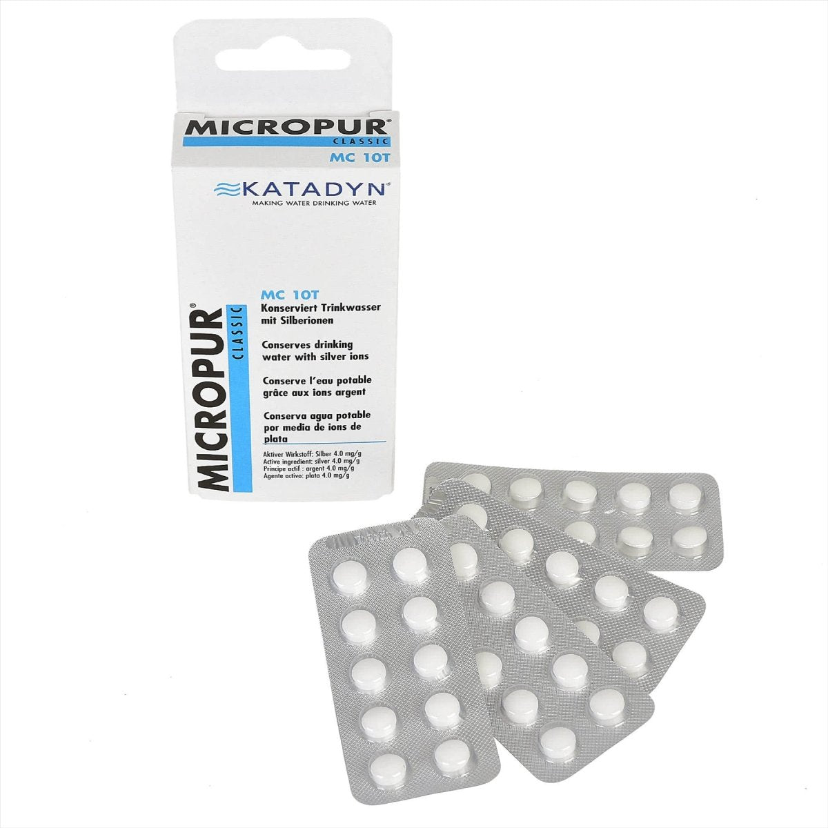 Katadyn Micropur Classic MC 10T Tabletki do oczyszczania wody 40szt. 10L każda