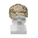 Leo Kohler military baseball cap in tropentarn camouflage with adjustable fit on white display mannequin.