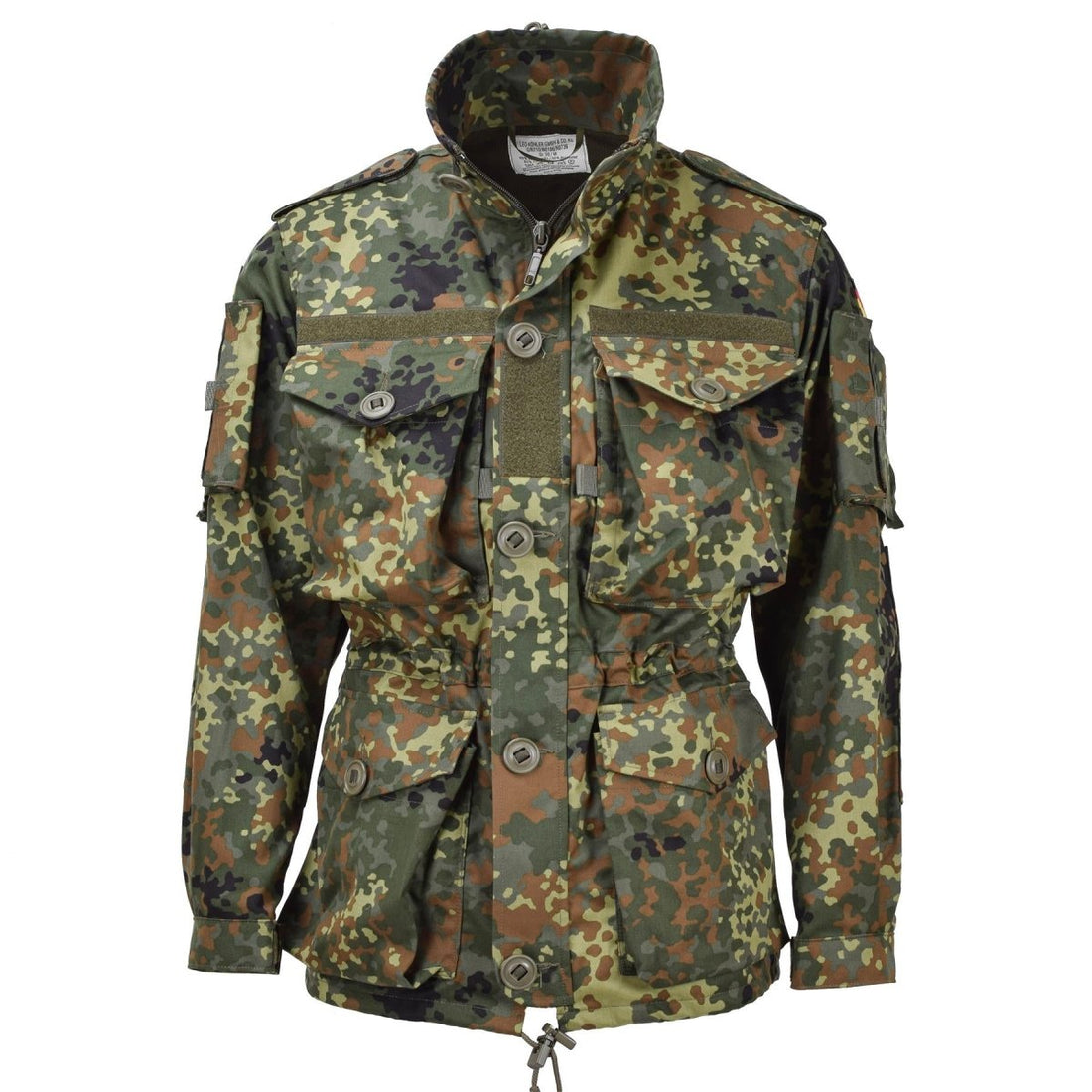 Leo Kohler Wojskowy Wojskowy Kurtka taktyczna lekka fleksyjna flecktarn Cecktarn Camo