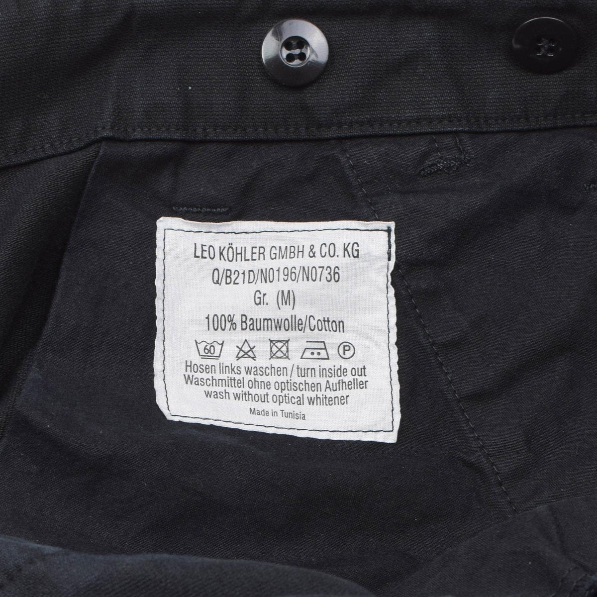 LEO KOHLER Personel wojskowy Bermuda Shorts Kolan Perm Shorking Shorts Black