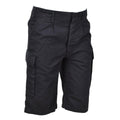 LEO KOHLER Personel wojskowy Bermuda Shorts Kolan Perm Shorking Shorts Black