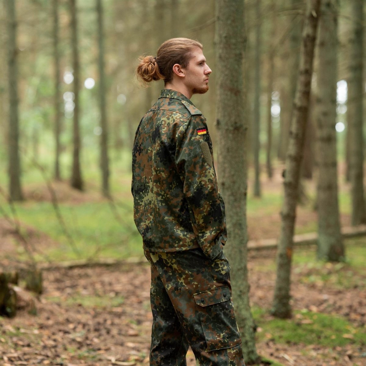 Leo Kohler Taktyczne koszule wojskowe Flecklektarn Camuflage Light Combat Kurtka BW