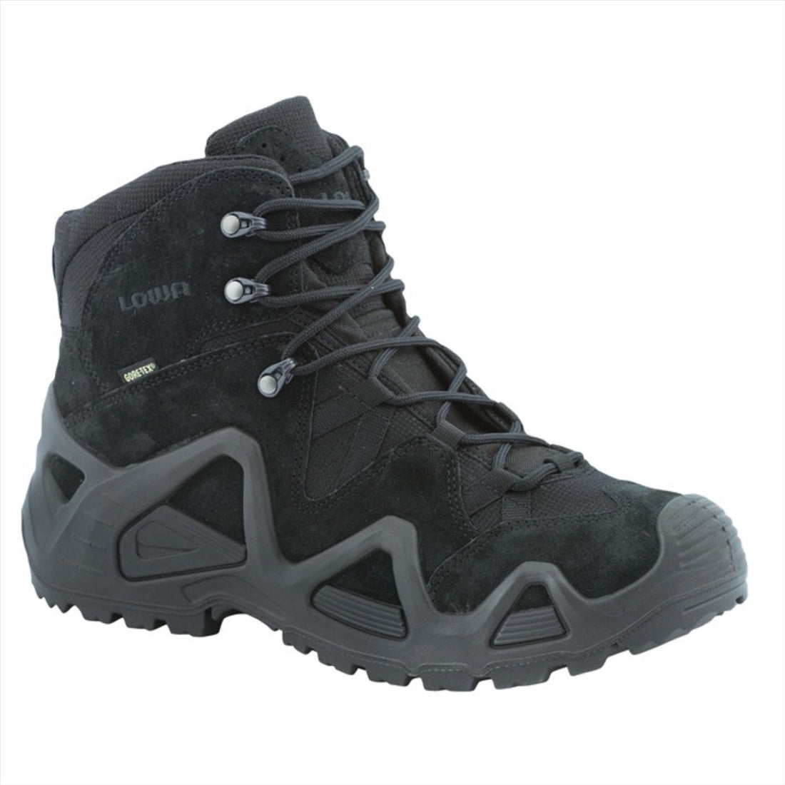 Taktyczne buty bojowe LOWA Zephyr GTX MID TF Wodoodporne, oddychające zamszowe czarne