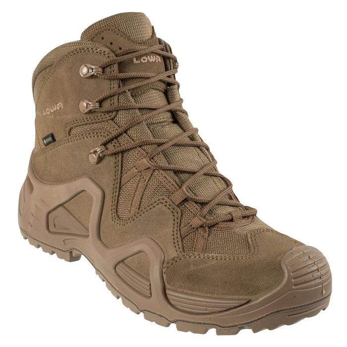 Buty taktyczne Lowa Zephyr GTX Mid TF w kolorze coyote brown z membraną GORE-TEX i wytrzymałą podeszwą zapewniającą wodoodporność