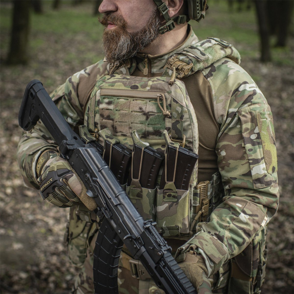 M-TAC Kirys QRS FAST Taktyczny nośnik płytowy kompatybilny z MOLLE MTP Camo