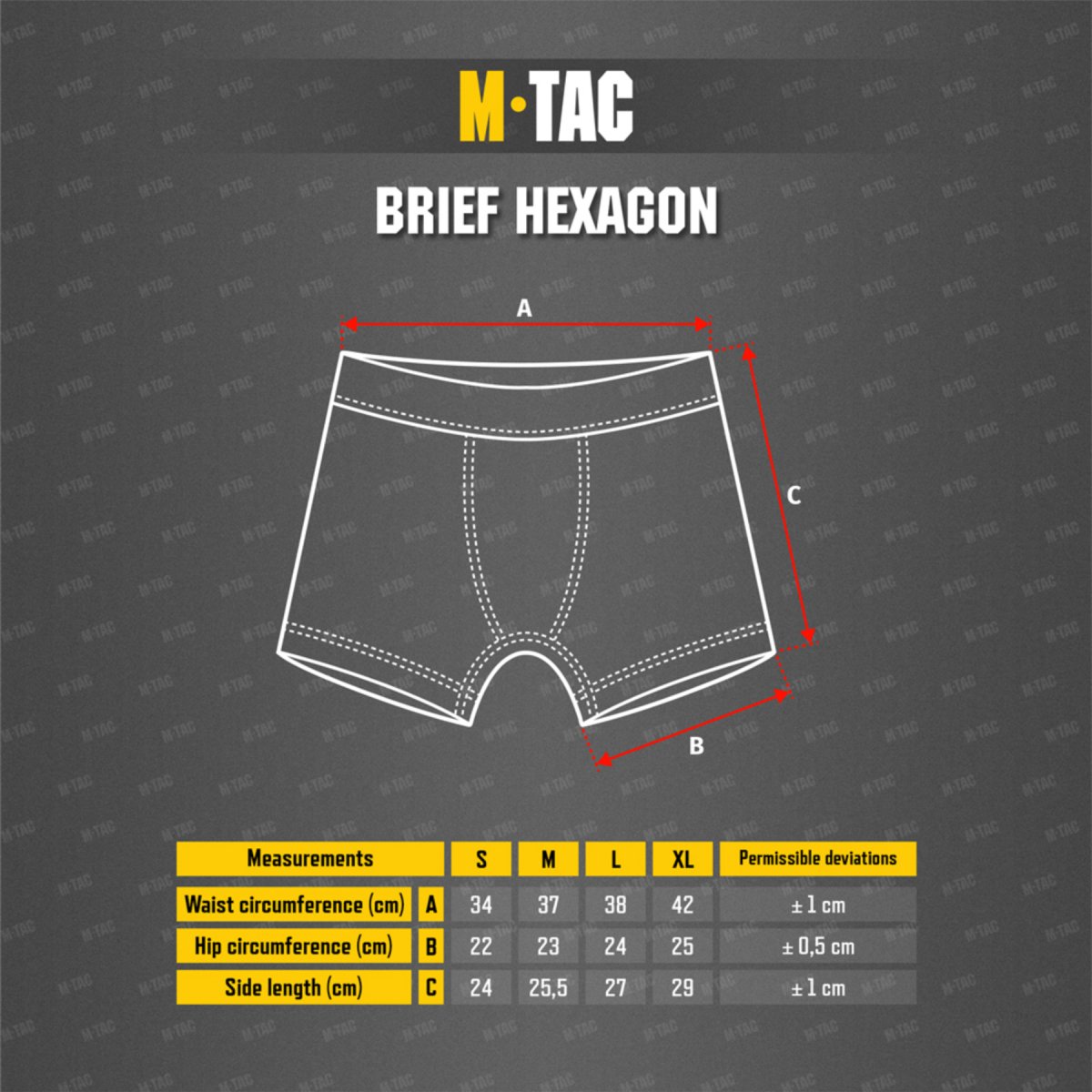 Bokserki taktyczne M-TAC Hexagon Oddychająca hipoalergiczna tkanina Coolmax w kolorze czarnym
