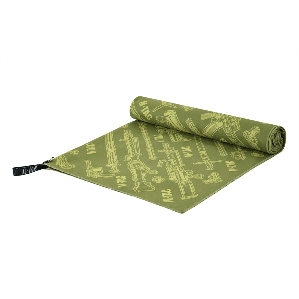Ręcznik z mikrofibry M-TAC 150x75cm Szybkoschnący Outdoor Travel Camping Green