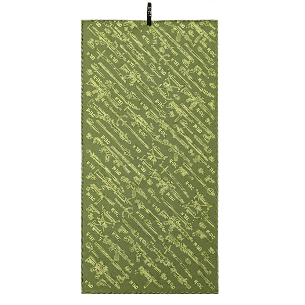 Ręcznik z mikrofibry M-TAC 150x75cm Szybkoschnący Outdoor Travel Camping Green