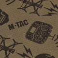 Taktyczny szalik outdoorowy M-TAC z mikropolaru w kształcie drona, ciemnobrązowy